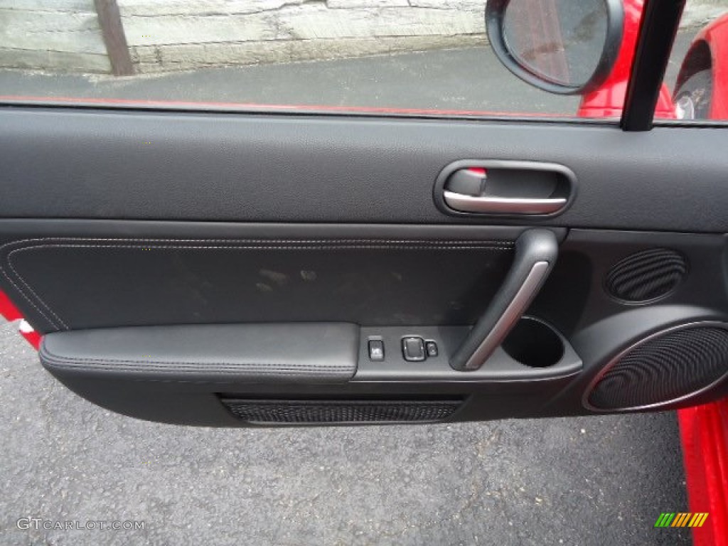 2012 Mazda MX-5 Miata Grand Touring Hard Top Roadster Black Door Panel Photo #64890618
