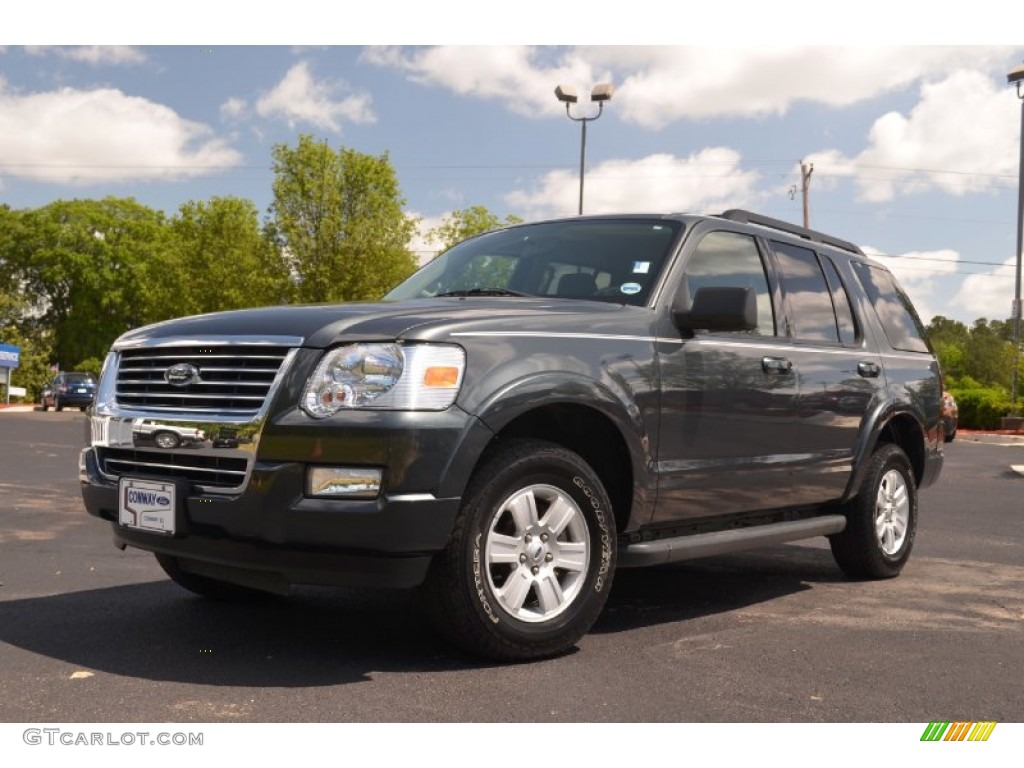 Black Pearl Slate Metallic Ford Explorer