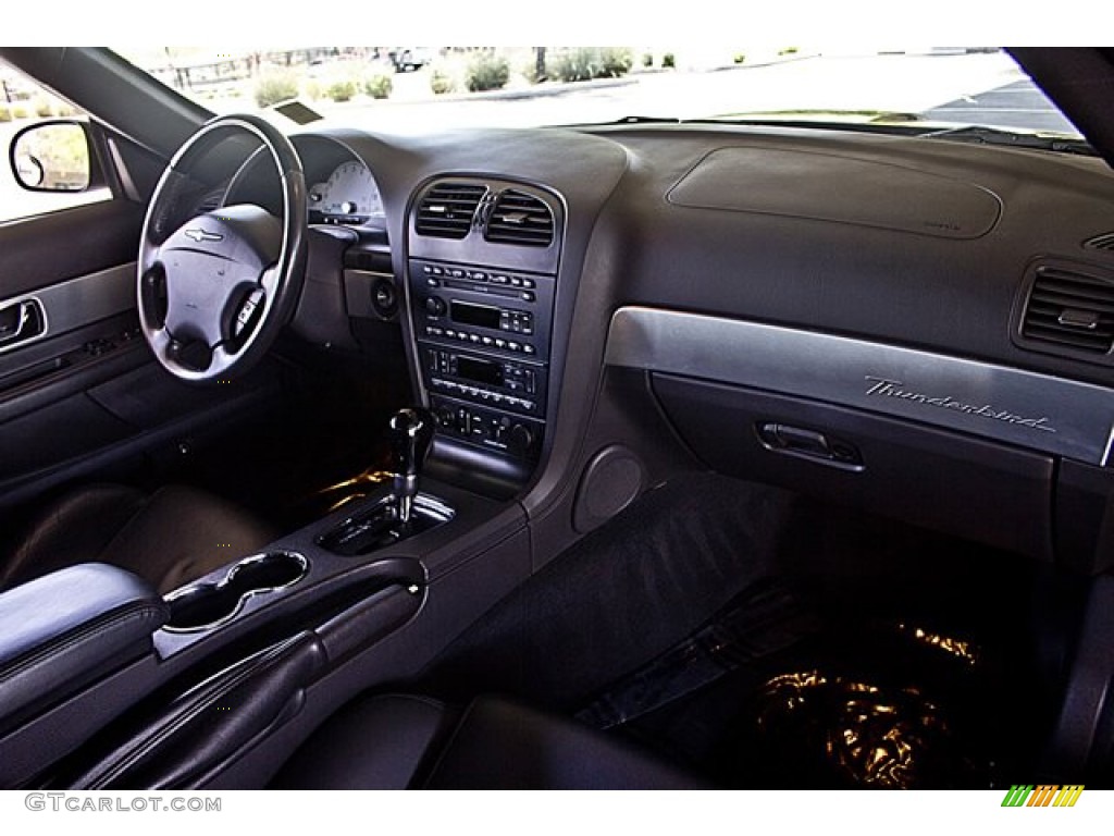 2002 Ford Thunderbird Premium Roadster Midnight Black Dashboard Photo #64893110