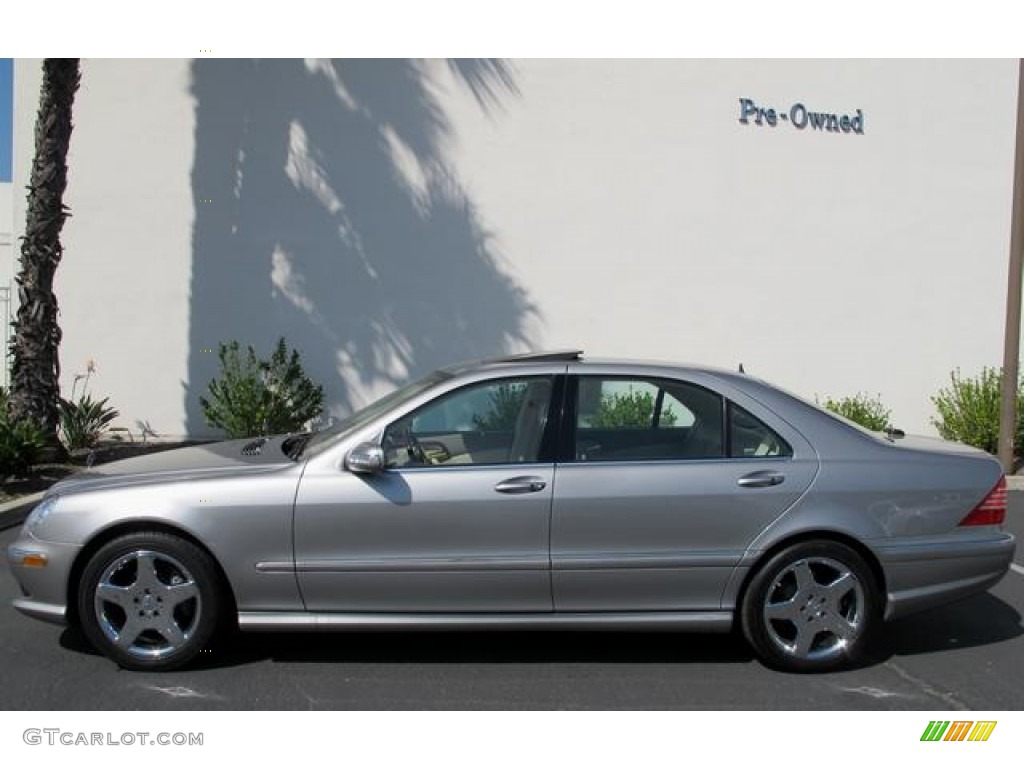 2004 S 500 Sedan - Pewter Silver Metallic / Java photo #3