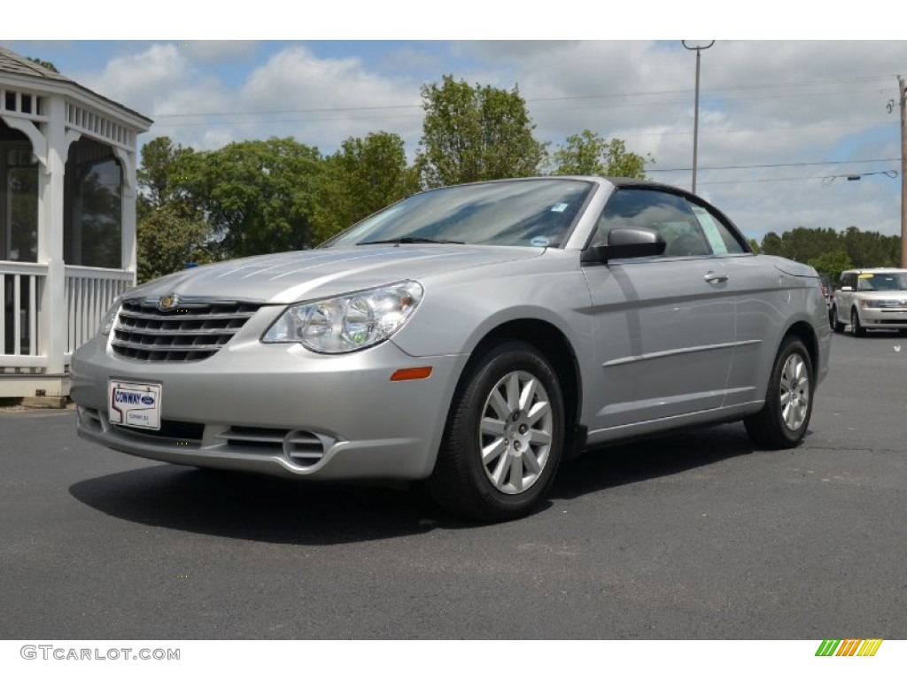 2008 Sebring LX Convertible - Bright Silver Metallic / Dark Slate Gray/Light Slate Gray photo #1