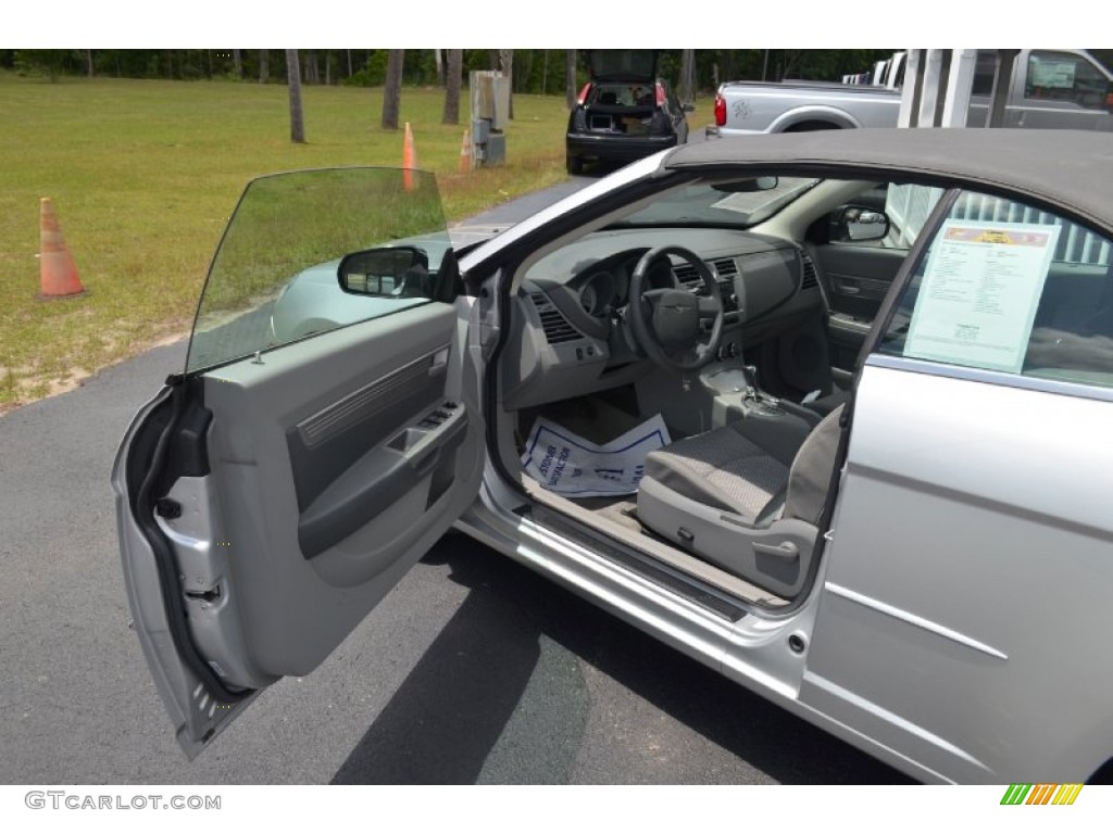 2008 Sebring LX Convertible - Bright Silver Metallic / Dark Slate Gray/Light Slate Gray photo #11