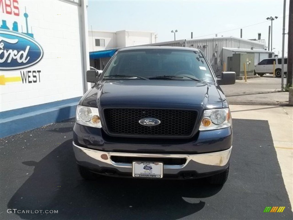 2006 F150 XLT SuperCab 4x4 - True Blue Metallic / Medium/Dark Flint photo #2