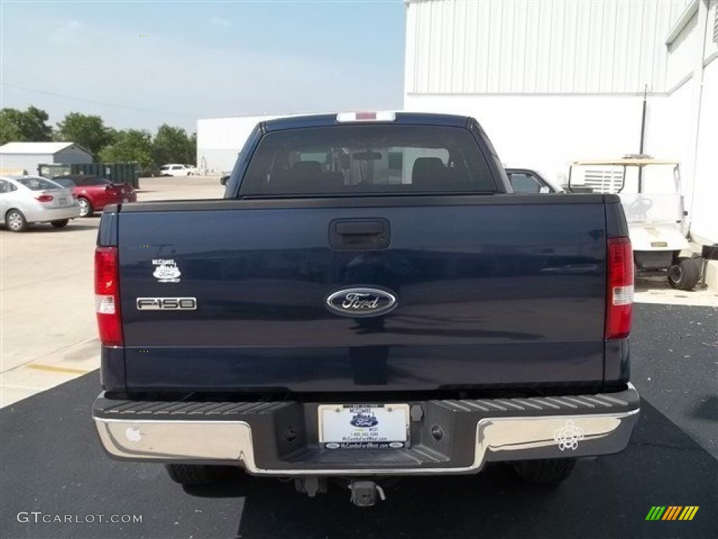 2006 F150 XLT SuperCab 4x4 - True Blue Metallic / Medium/Dark Flint photo #8