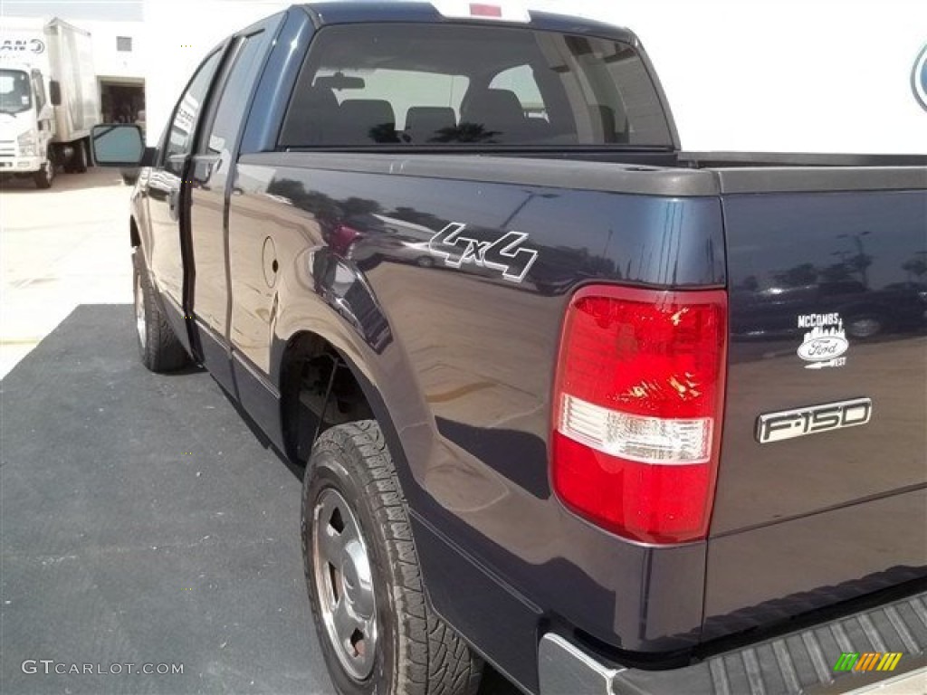 2006 F150 XLT SuperCab 4x4 - True Blue Metallic / Medium/Dark Flint photo #10