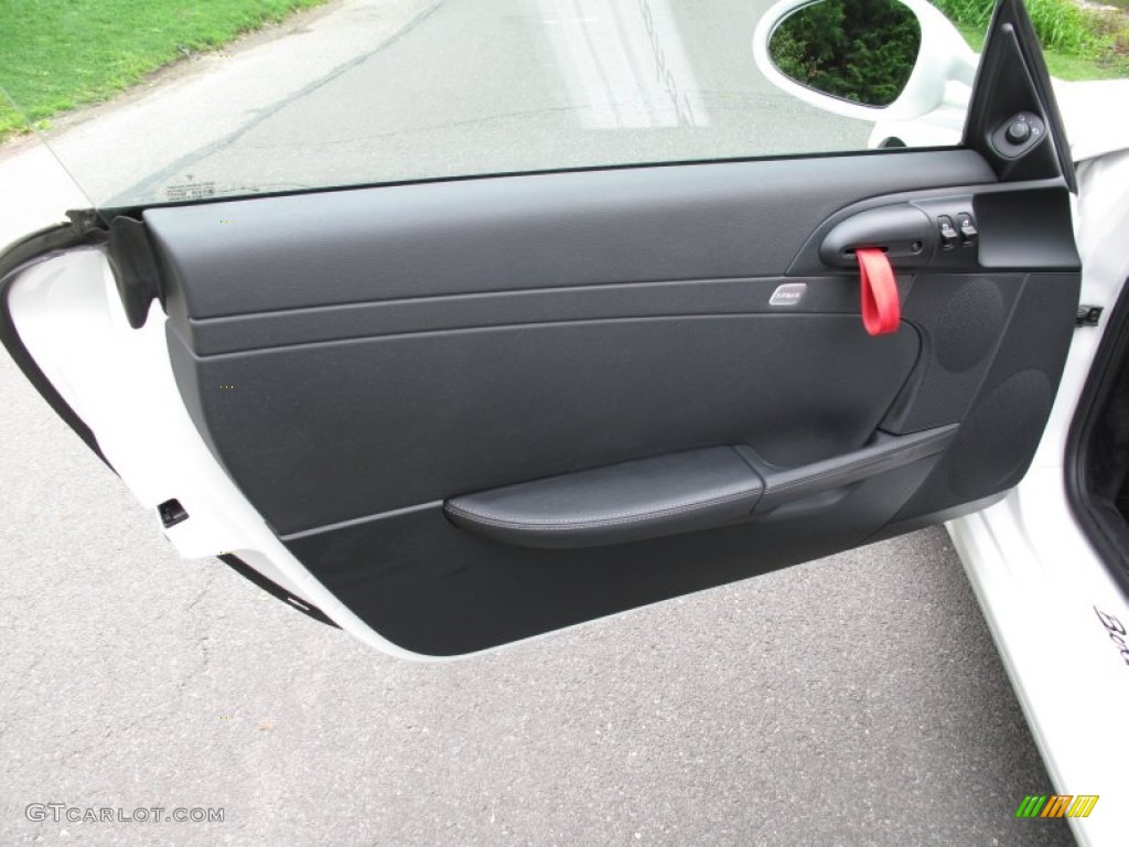2011 Porsche Boxster Spyder Black w/Alcantara Door Panel Photo #64898402