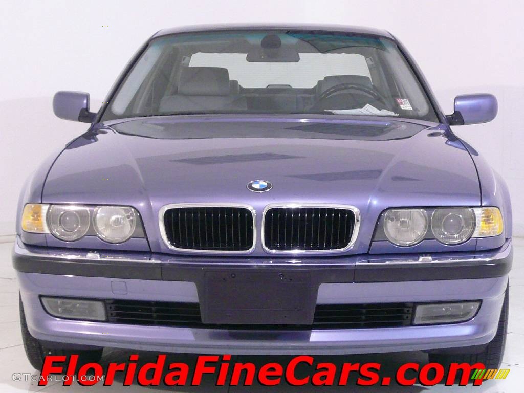 2001 7 Series 740iL Sedan - Steel Blue Metallic / Grey photo #5