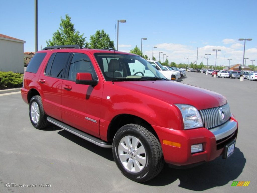 2010 Mountaineer V6 AWD - Sangria Red Metallic / Camel photo #1