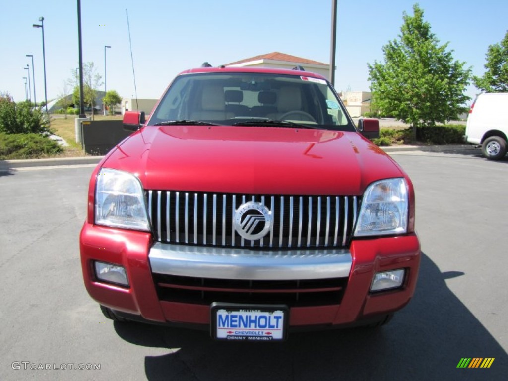 2010 Mountaineer V6 AWD - Sangria Red Metallic / Camel photo #2