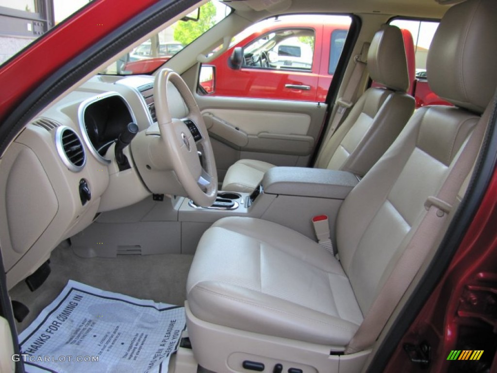 2010 Mountaineer V6 AWD - Sangria Red Metallic / Camel photo #8