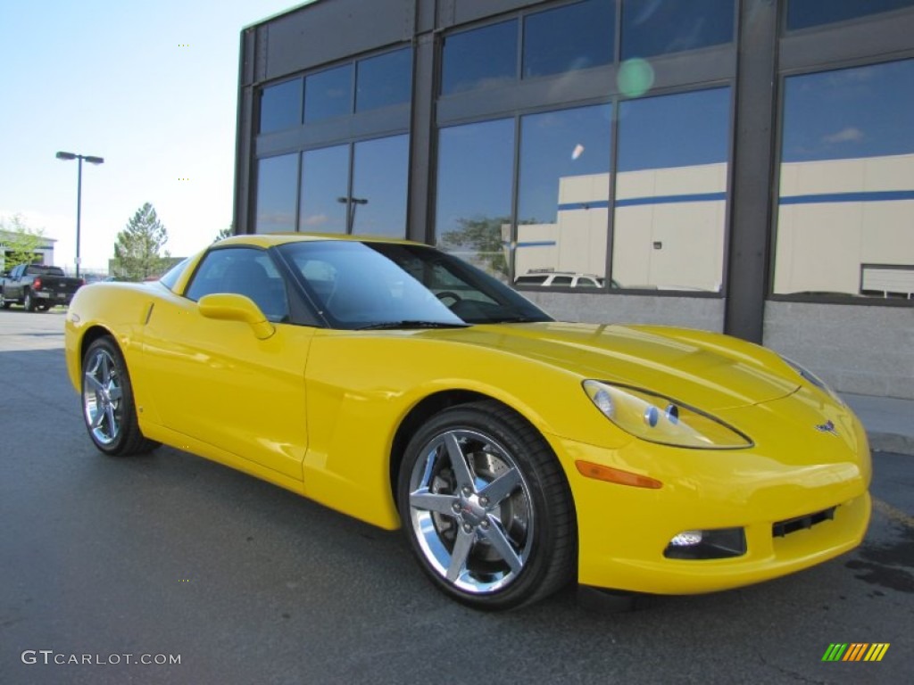 2007 Corvette Coupe - Velocity Yellow / Ebony photo #1