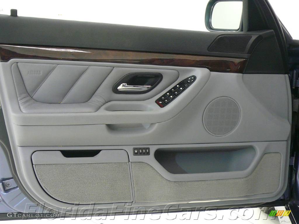 2001 7 Series 740iL Sedan - Steel Blue Metallic / Grey photo #11