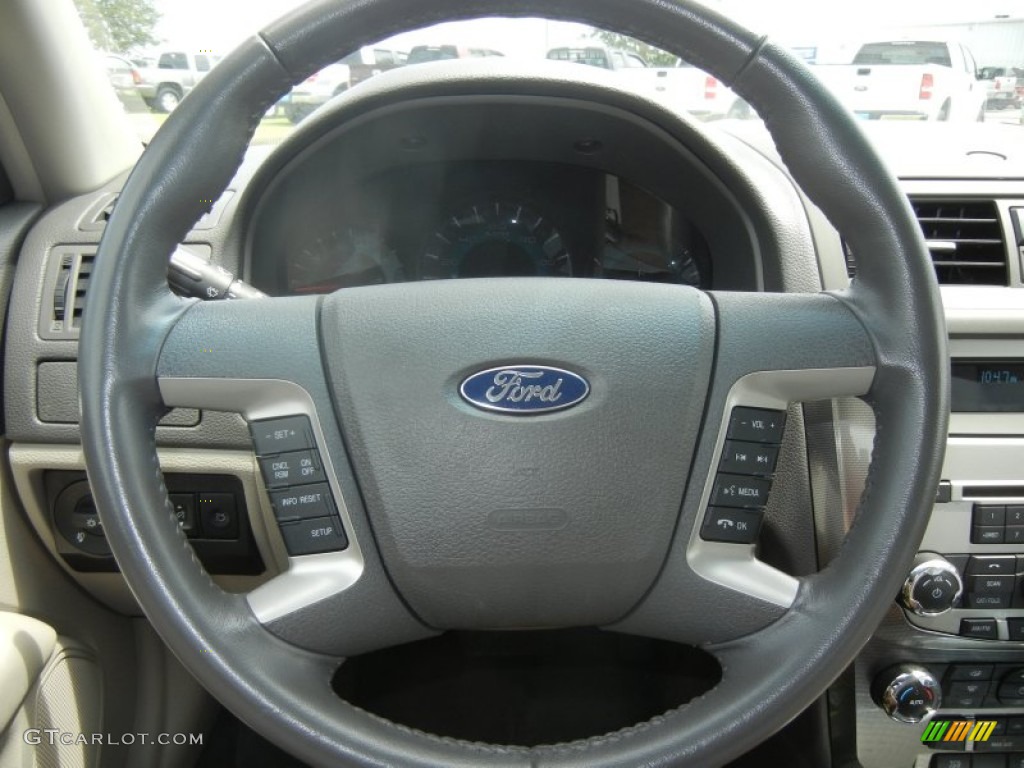 2011 Fusion SEL V6 - White Suede / Camel photo #14