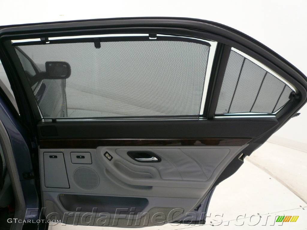 2001 7 Series 740iL Sedan - Steel Blue Metallic / Grey photo #12
