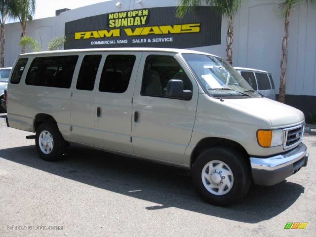2004 E Series Van E350 Super Duty XL 15 Passenger - Gold Ash Metallic / Medium Pebble photo #1