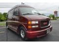 1999 Dark Toreador Red Metallic GMC Savana Van G1500 Passenger Conversion  photo #4