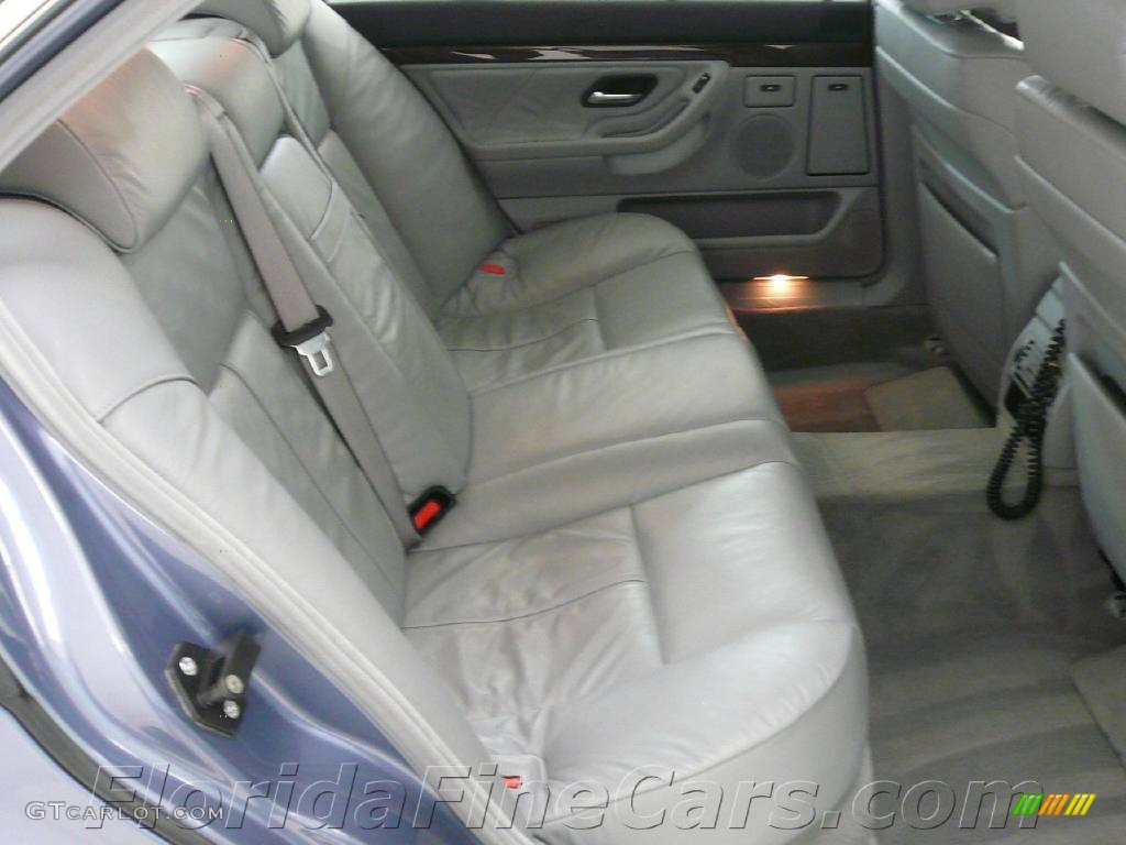 2001 7 Series 740iL Sedan - Steel Blue Metallic / Grey photo #15