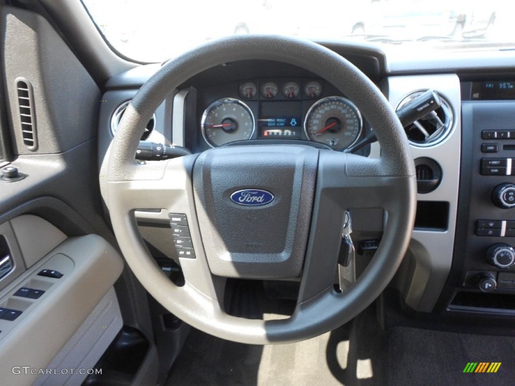2010 F150 XLT SuperCab - Tuxedo Black / Medium Stone photo #20