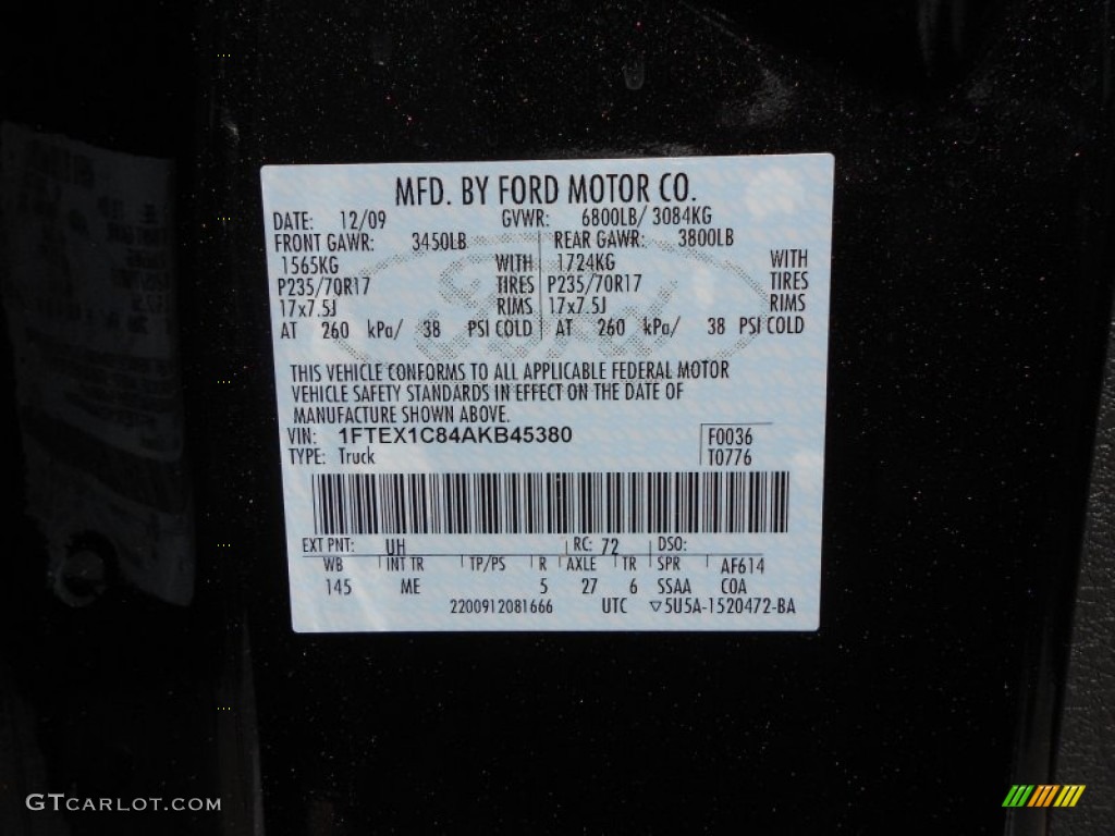 2010 F150 XLT SuperCab - Tuxedo Black / Medium Stone photo #25