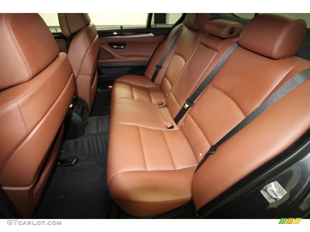 2011 5 Series 550i Sedan - Dark Graphite Metallic / Cinnamon Brown photo #14