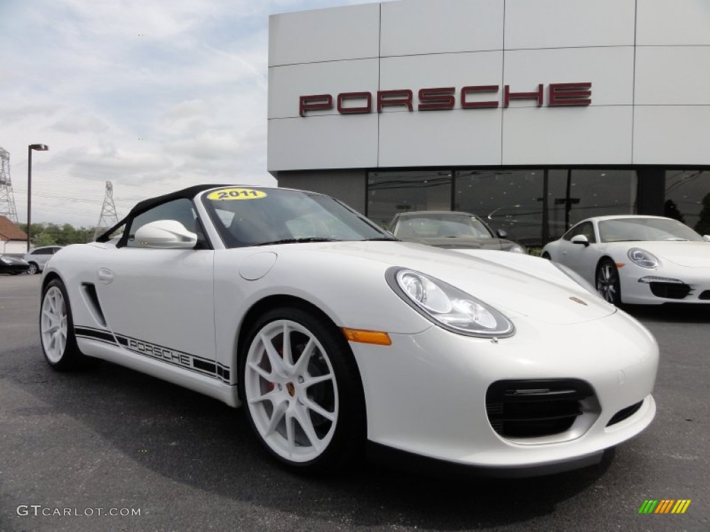 Carrara White 2011 Porsche Boxster Spyder Exterior Photo #64907837