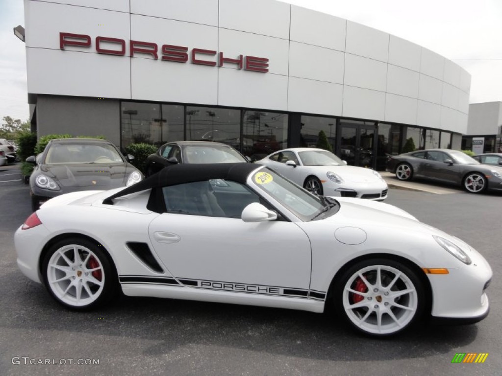 Carrara White 2011 Porsche Boxster Spyder Exterior Photo #64907846
