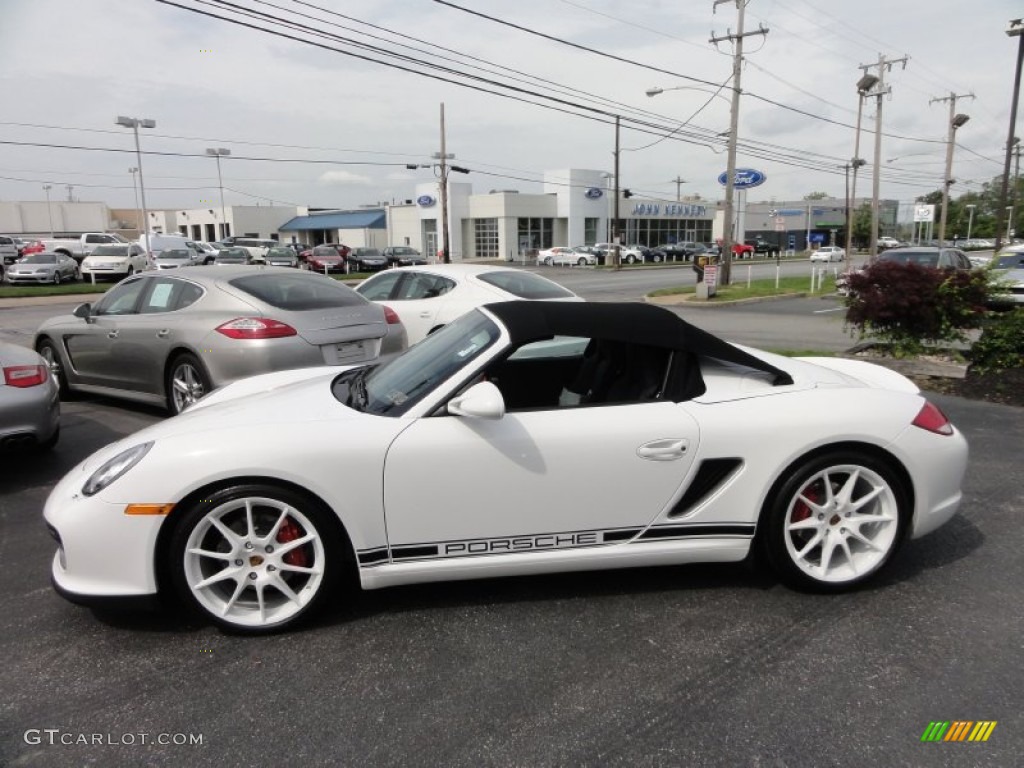 Carrara White 2011 Porsche Boxster Spyder Exterior Photo #64907882