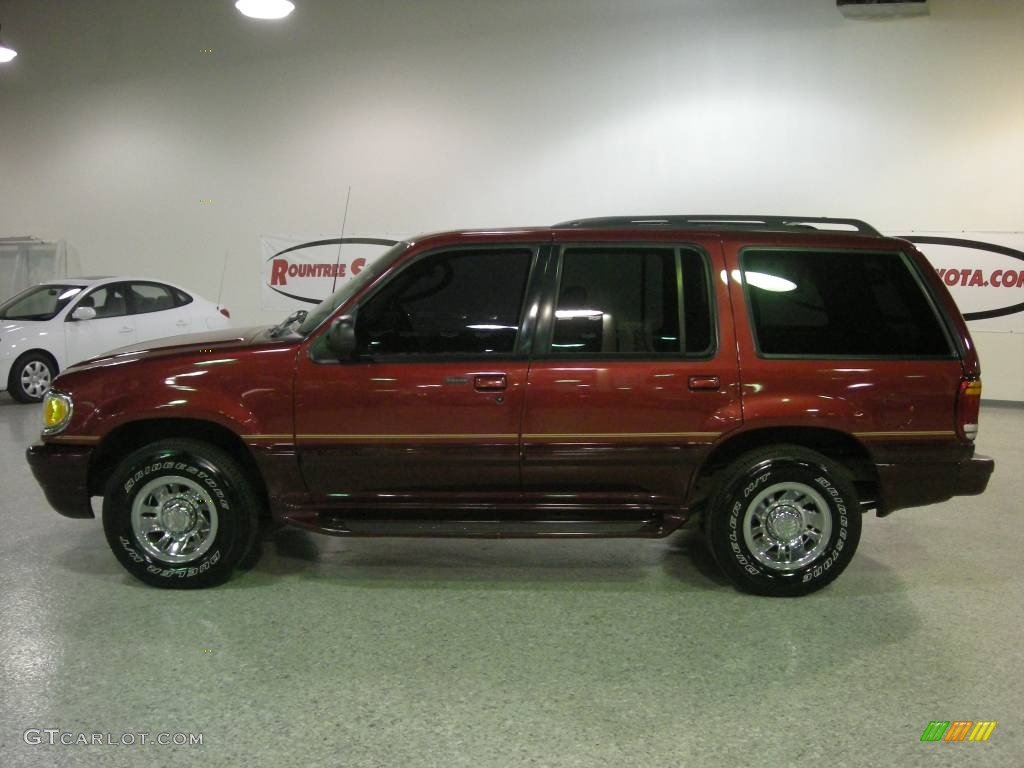 1998 Dark Toreador Red Metallic Mercury Mountaineer V6 639241 Photo 2