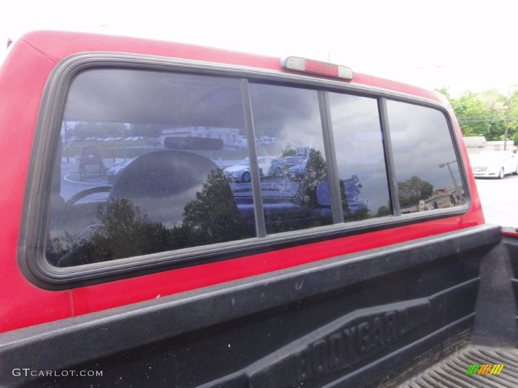 1995 F350 XL Regular Cab 4x4 Plow Truck - Ultra Red / Grey photo #27