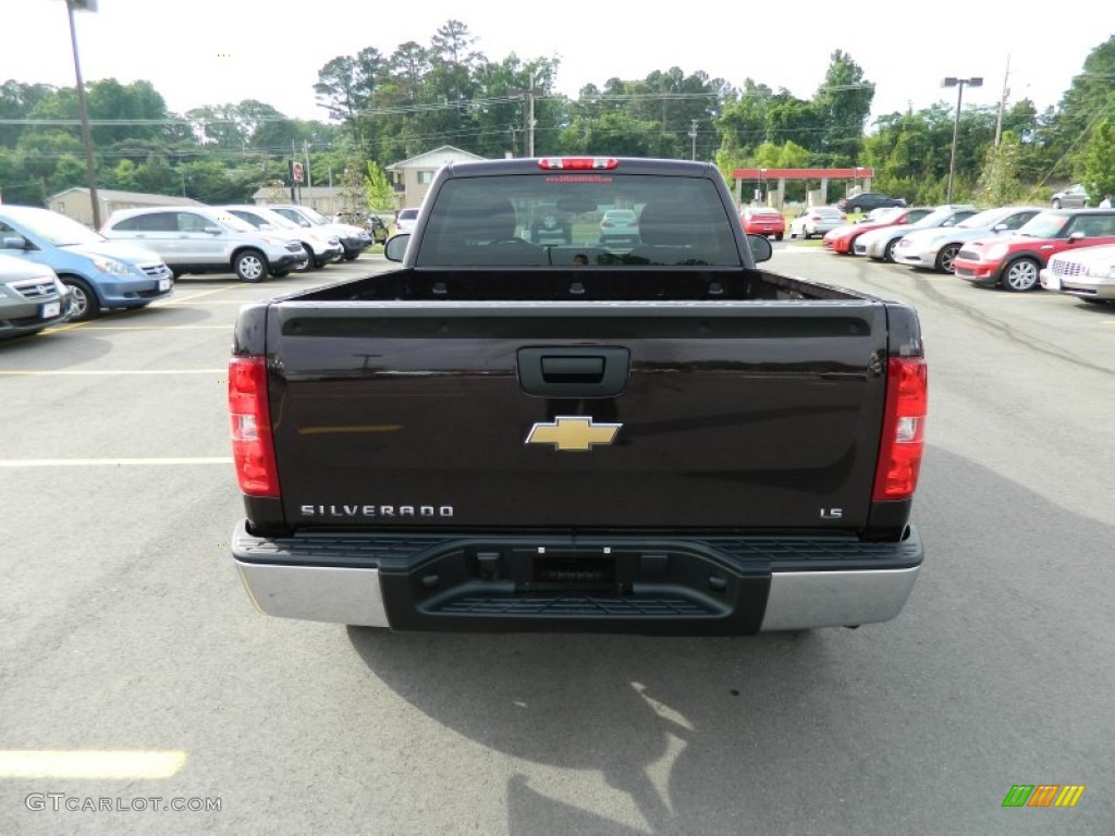 2009 Silverado 1500 LS Regular Cab - Dark Cherry Red Metallic / Dark Titanium photo #4