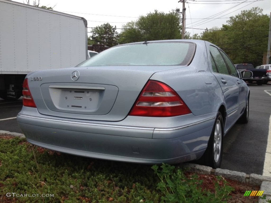 2000 S 500 Sedan - Horizon Blue Metallic / Ash photo #5