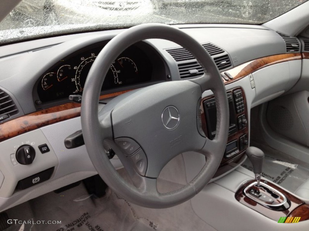 2000 S 500 Sedan - Horizon Blue Metallic / Ash photo #22