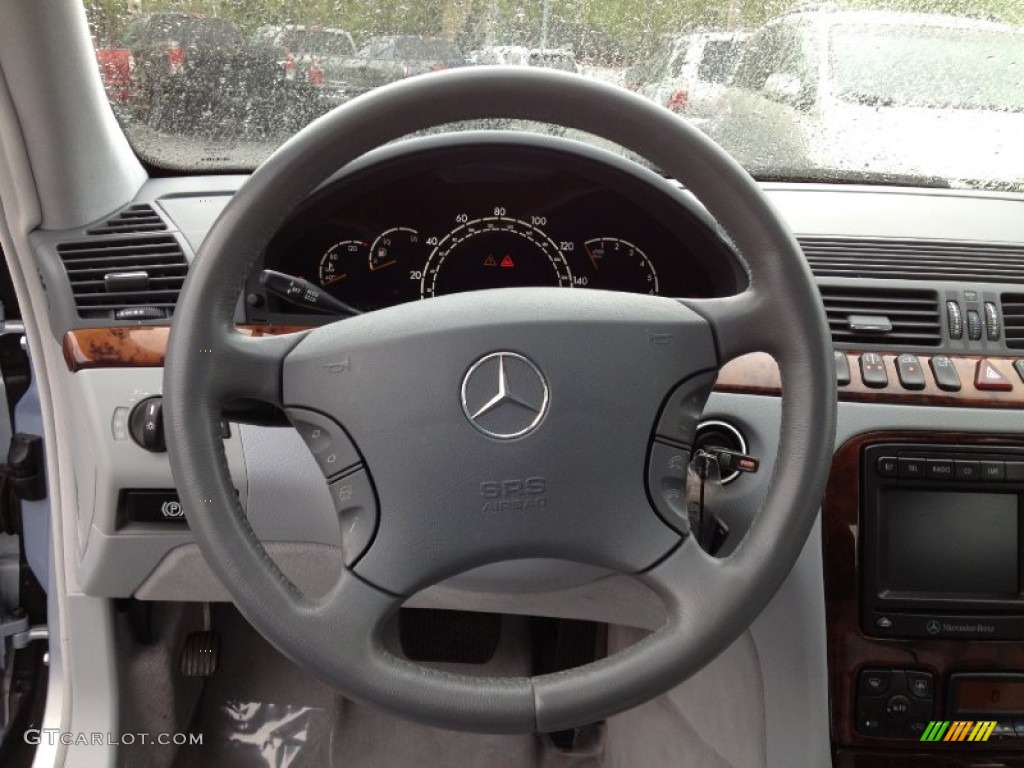 2000 Mercedes-Benz S 500 Sedan Ash Steering Wheel Photo #64911734