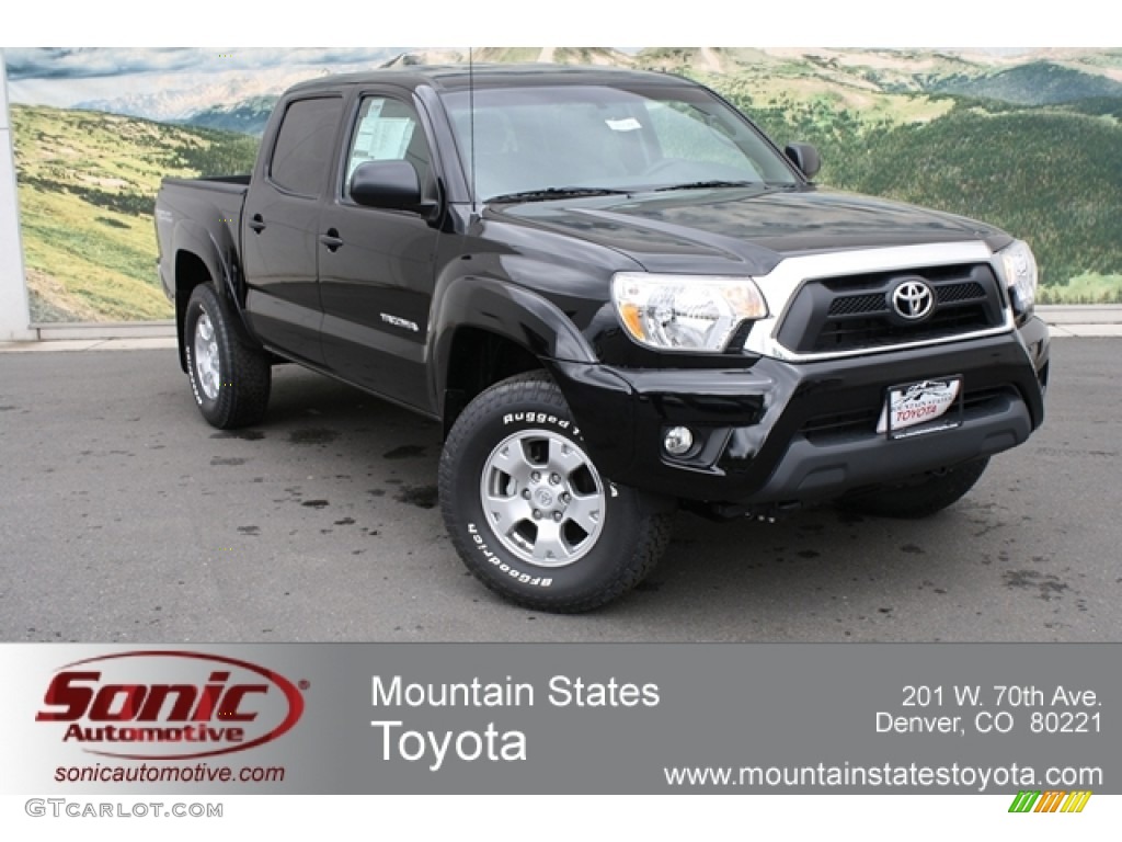 2012 Tacoma V6 TRD Double Cab 4x4 - Black / Graphite photo #1