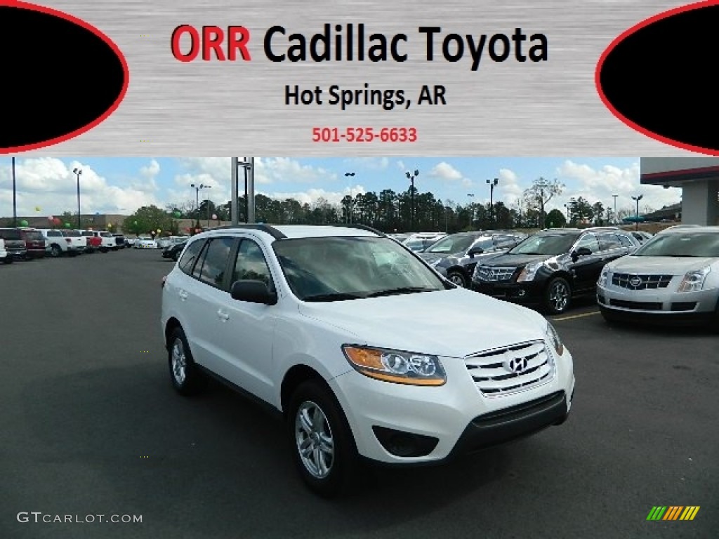 2011 Santa Fe GLS - Frost White Pearl / Gray photo #1