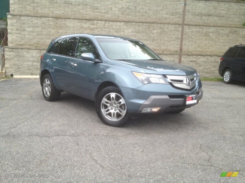 2008 MDX  - Steel Blue Metallic / Taupe photo #1