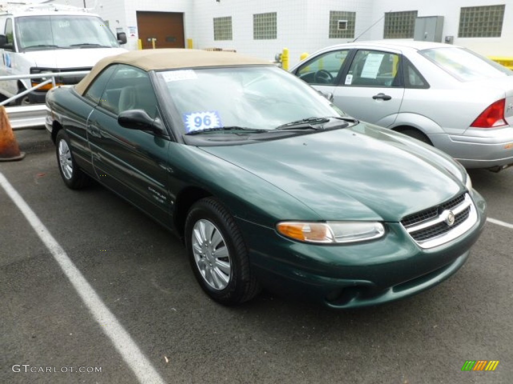 1996 Sebring JX Convertible - Polo Green Pearl / Beige photo #1