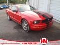 2007 Torch Red Ford Mustang V6 Deluxe Coupe  photo #1