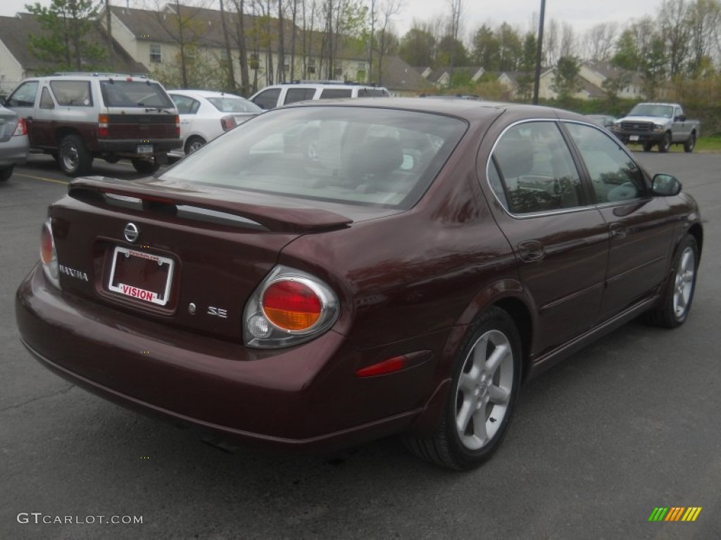 2003 Maxima SE - Merlot Red / Black photo #2
