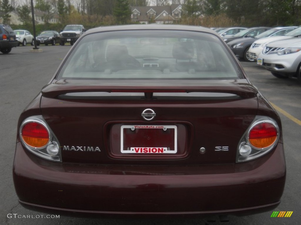 2003 Maxima SE - Merlot Red / Black photo #14