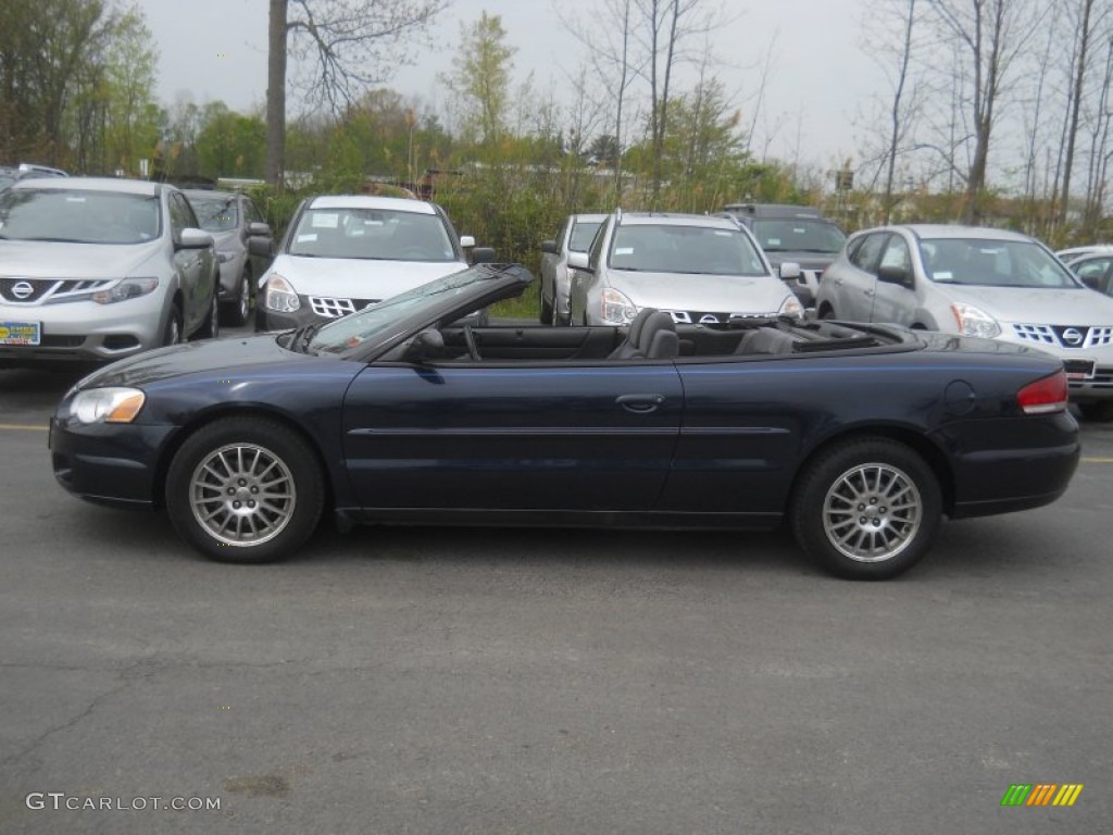 2004 Sebring LX Convertible - Deep Sapphire Blue Pearl / Dark Slate Gray photo #13