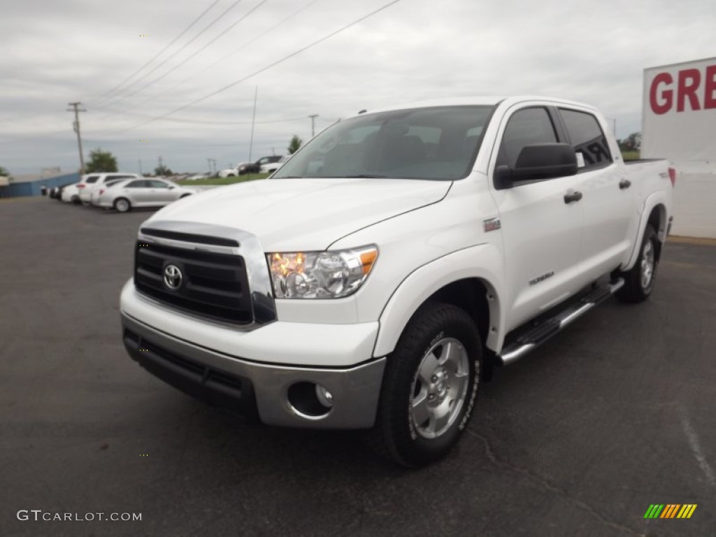 2012 Tundra TRD CrewMax 4x4 - Super White / Graphite photo #3