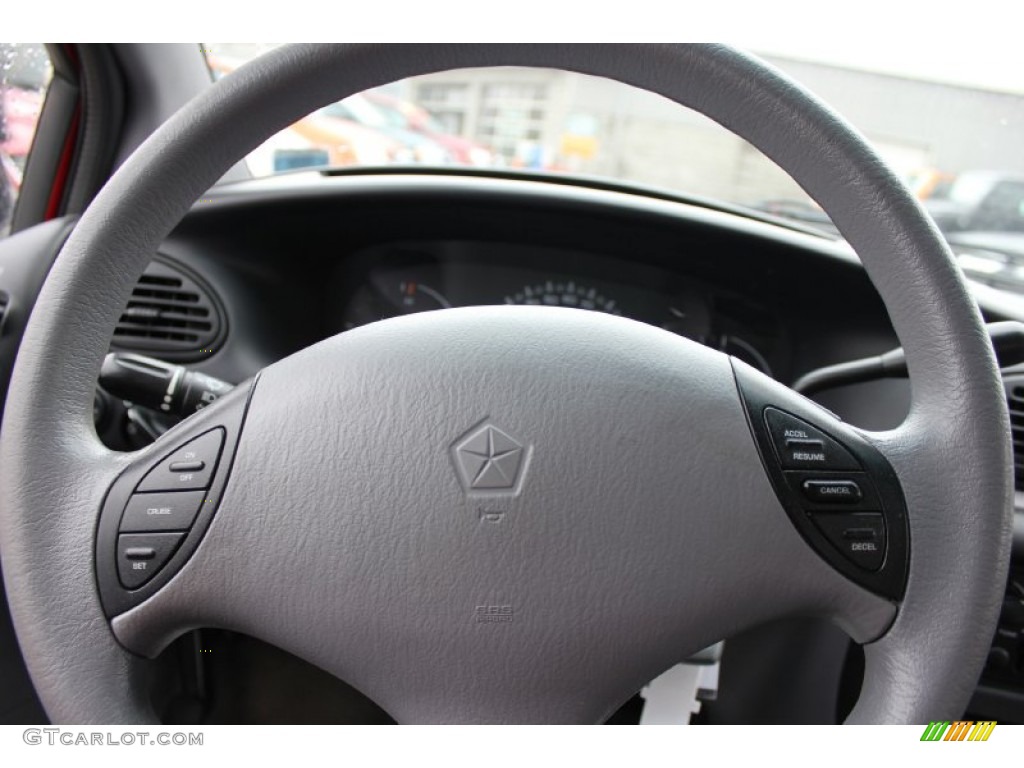 2000 Dodge Caravan Standard Caravan Model Mist Grey Steering Wheel Photo #64916976