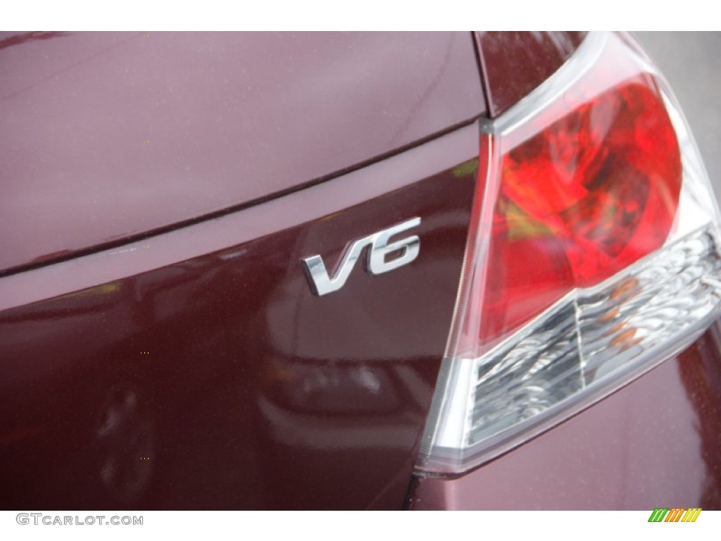 2008 Accord EX-L V6 Sedan - Basque Red Pearl / Gray photo #6