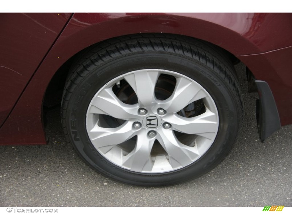 2008 Accord EX-L V6 Sedan - Basque Red Pearl / Gray photo #8