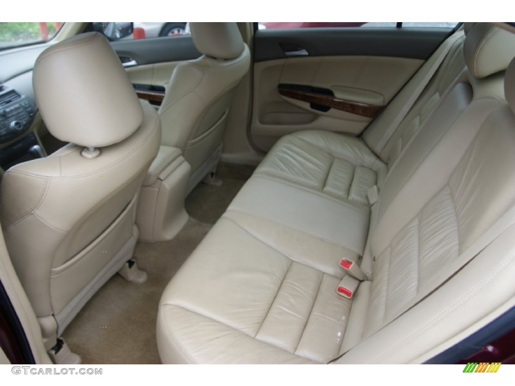 2008 Accord EX-L V6 Sedan - Basque Red Pearl / Gray photo #11