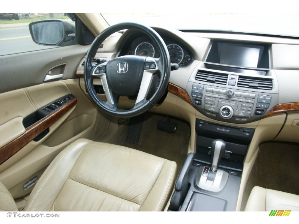 2008 Accord EX-L V6 Sedan - Basque Red Pearl / Gray photo #13
