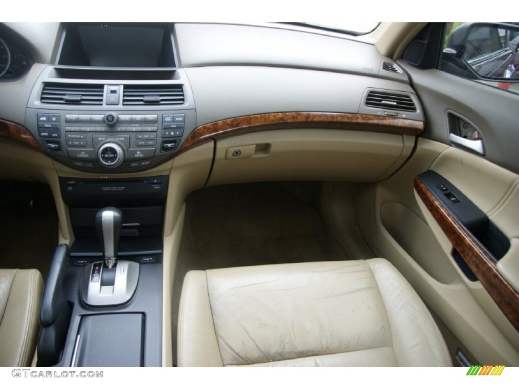 2008 Accord EX-L V6 Sedan - Basque Red Pearl / Gray photo #14