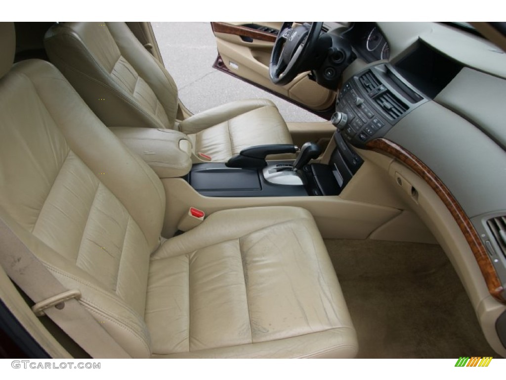 2008 Accord EX-L V6 Sedan - Basque Red Pearl / Gray photo #17