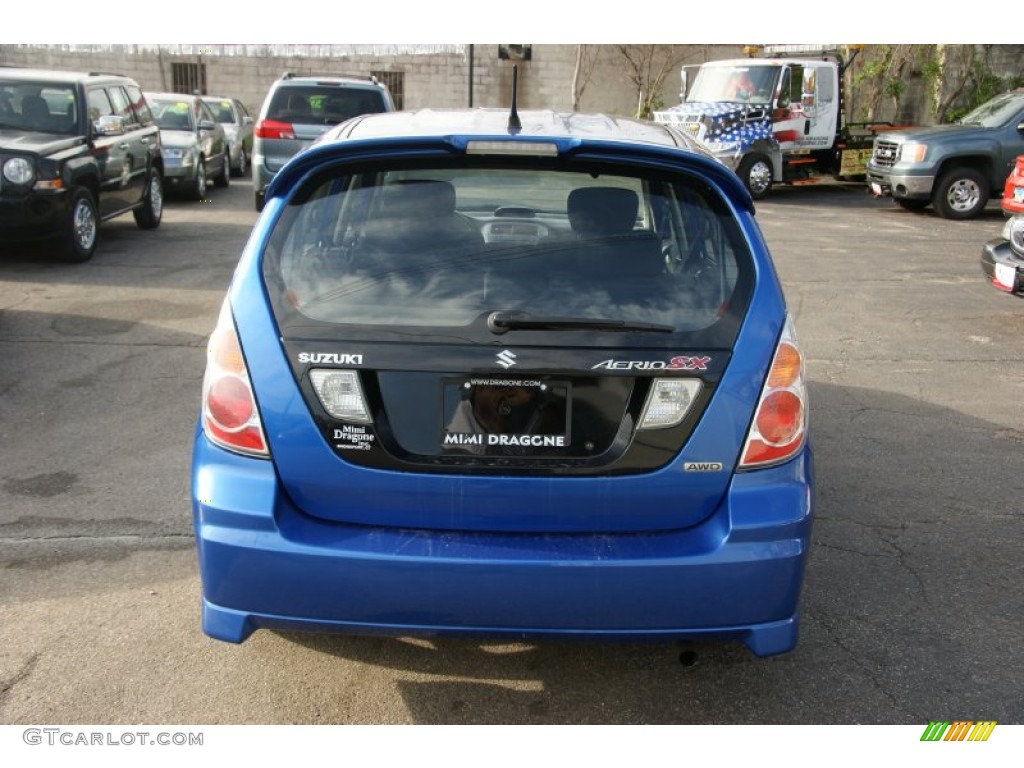 2006 Aerio SX AWD Sport Wagon - Techno Blue Metallic / Black photo #6